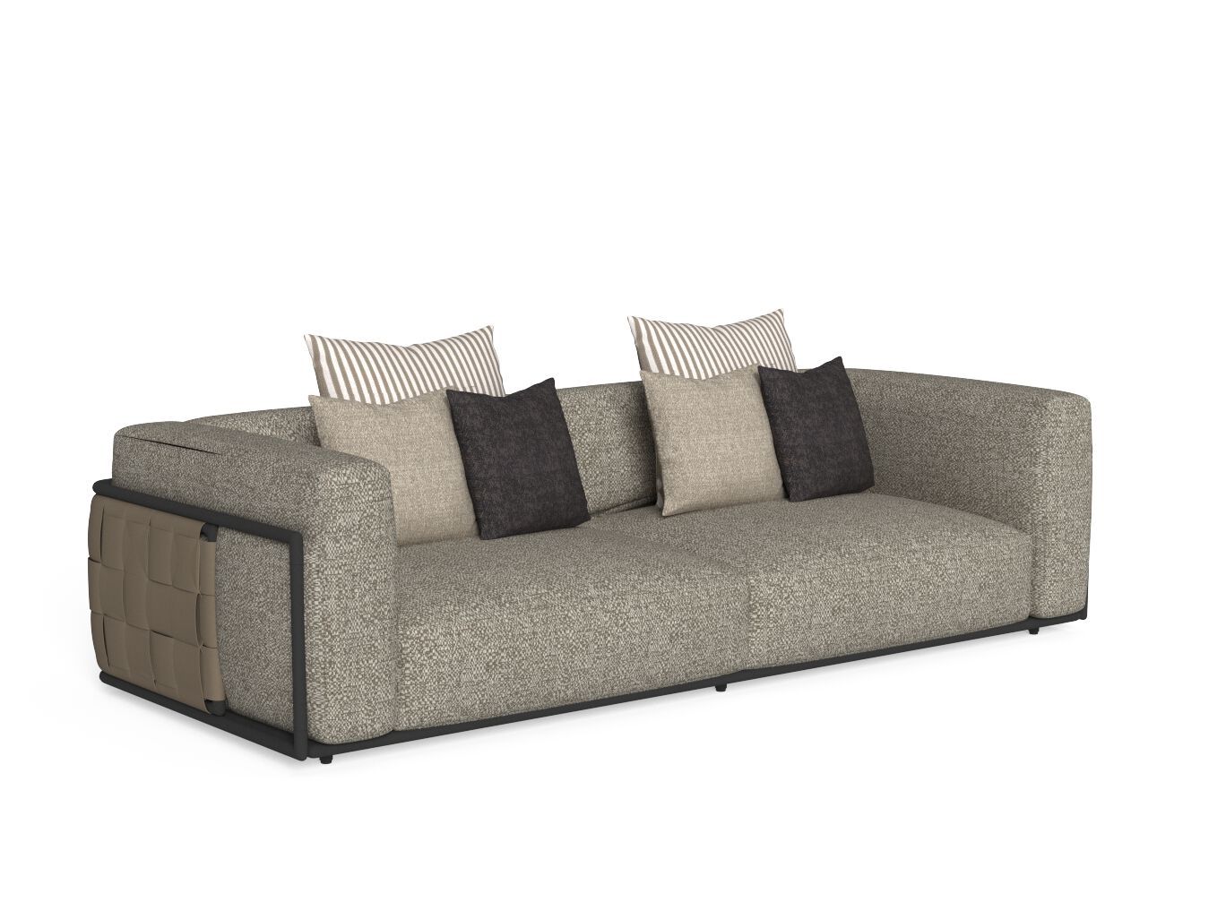 3-местный тканевый садовый диван Talenti Tressé ARCH-00007330 - Вид №1