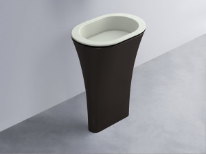 AMLA65-PM+AMPILO-PM+AMCOLO-LV Раковина Amedeo Ovale отдельностоящая cielo Enjoy + Amedeo