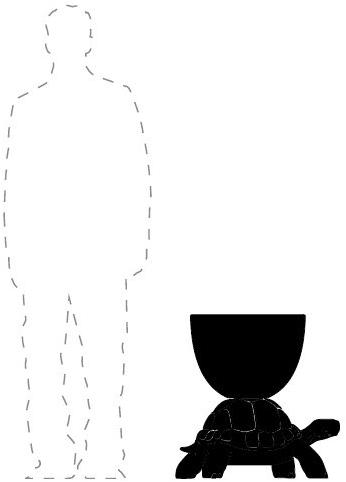 Qeeboo Ваза из полиэтилена Turtle carry sun-id-1351101 - Вид №4