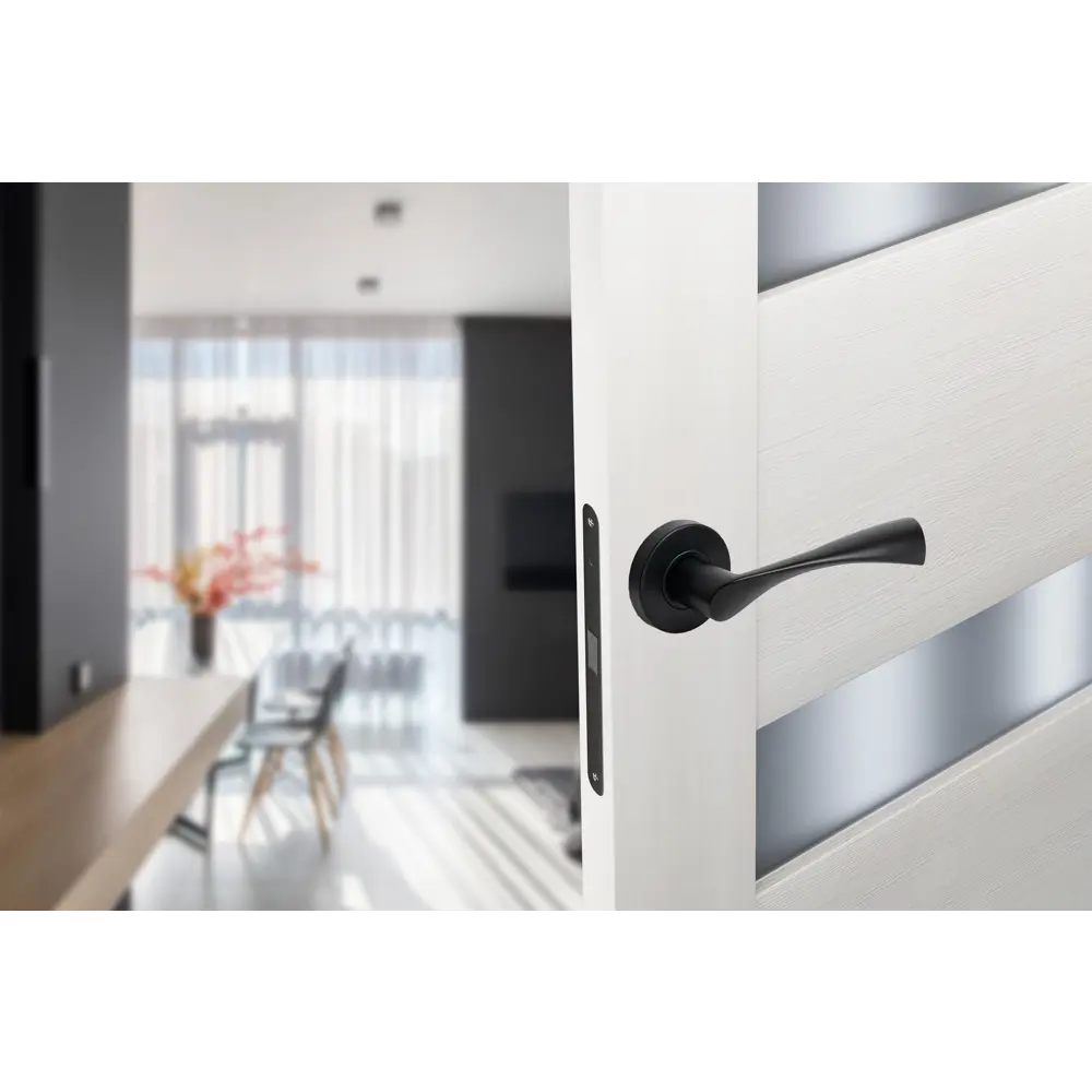 EDSON Дверная ручка EDS-6336 черная матовая для межкомнатных дверей 89404518 STLM-1576336 - Вид №3