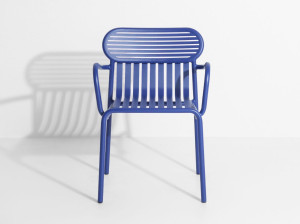 Алюминиевый штабелируемый стул с порошковым покрытием с подлокотниками