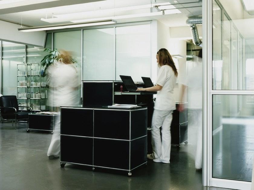 USM Низкомодульный офисный шкаф для хранения из металла Usm haller system sun-id-1380981 - Вид №20