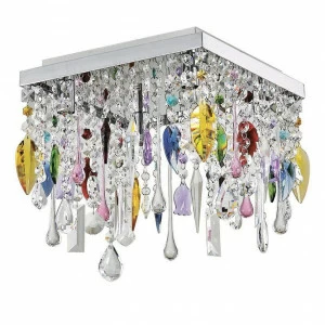 Потолочный светильник Ideal Lux Giada PL4 Color IDEAL LUX КАСКАДНЫЕ 074017 Прозрачный;разноцветный