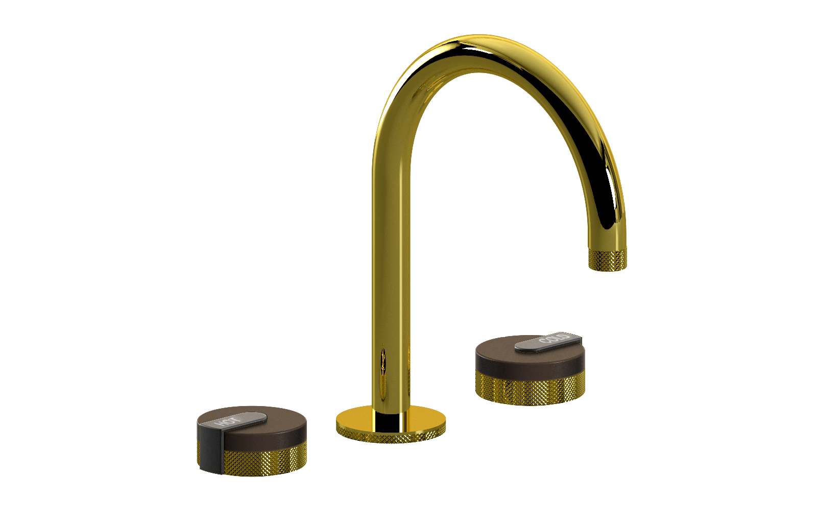 E-11512-R1OB-L1BK-PB Смеситель для умывальника на 3 отвертия GRAFF MOD+