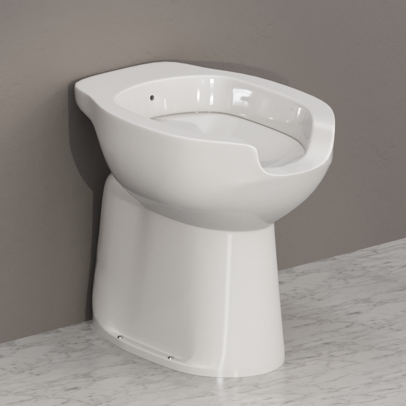 020401 Приставной унитаз напольный Белый Kerasan COMUNITA Италия