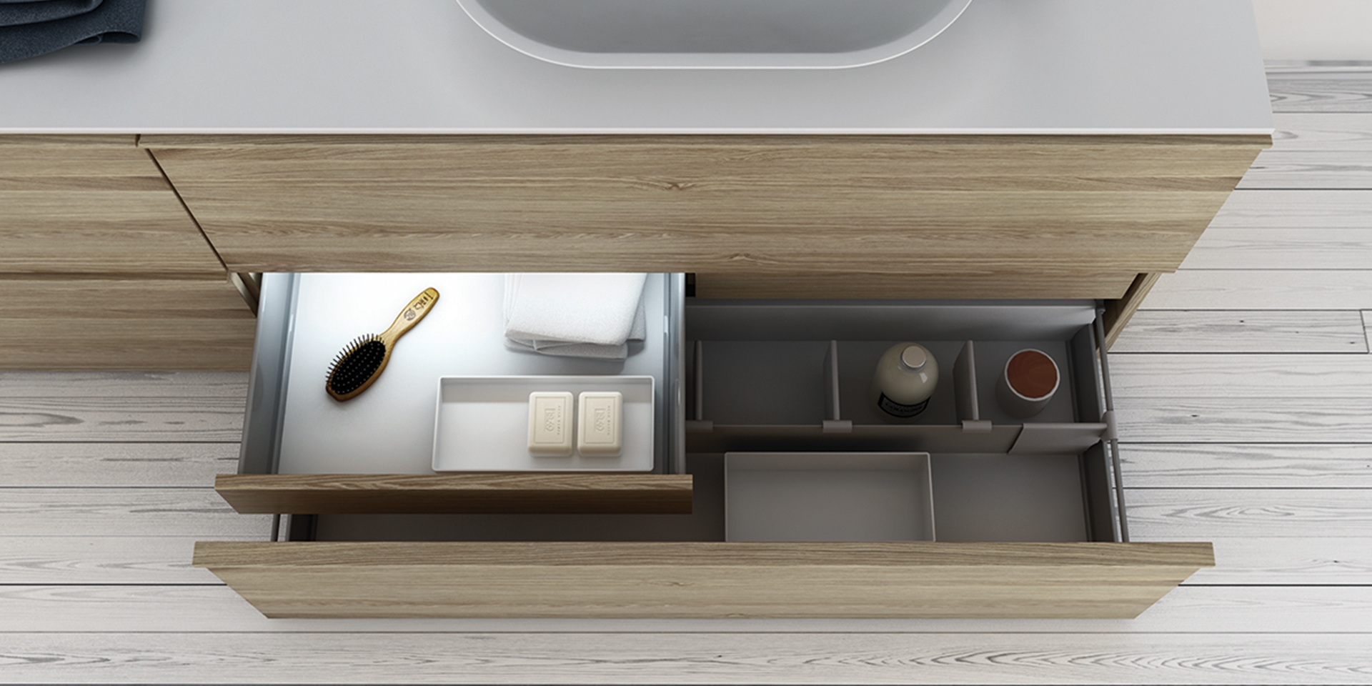 Модуль с 2 ящиками ST831 Inbani Strato - Вид №1