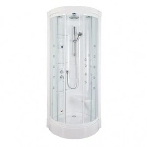 Душевая кабина Aquanet Malibu 86x86 с паром, прозрачное стекло