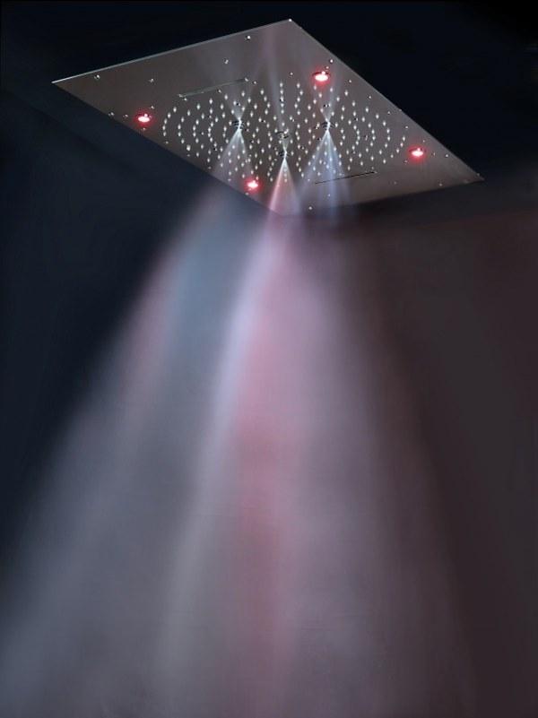Ama Luxury Shower Светодиодная душевая лейка из нержавеющей стали с хромотерапией  Ur9000l ur9300l  - Вид №1