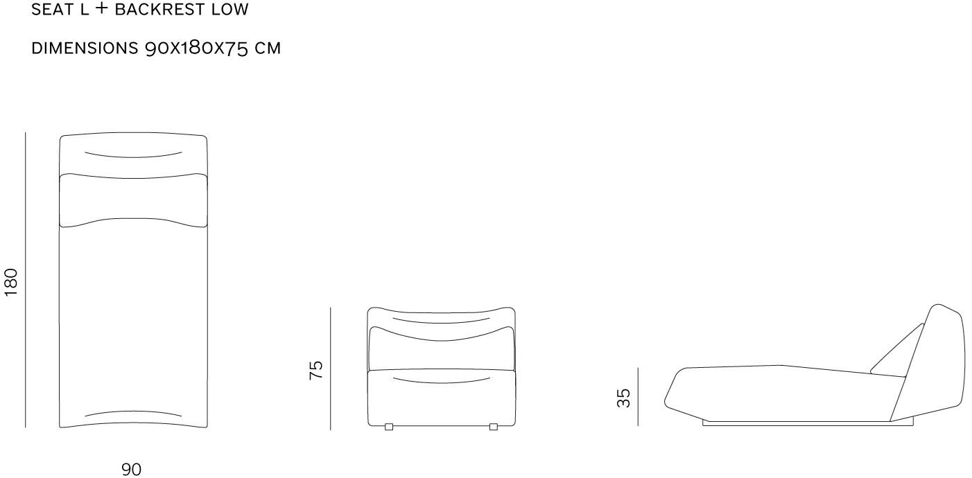 prostoria Модульный тканевый диван с шезлонгом Absent sun-id-1445868 - Вид №8