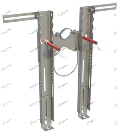 fischer italia Предварительно собранный кронштейн для крепления подвесного унитаза и биде sun-id-1360987