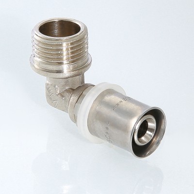 VTm.253.N.002005 Пресс-фитинг – угольник с переходом на наружную резьбу Valtec 20 мм х 3/4"  - Вид №1