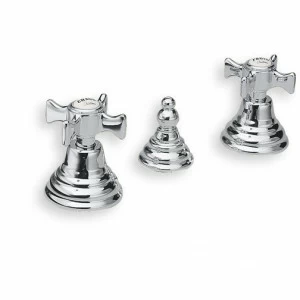 CRICN301 Смеситель для биде на 3 отверстия со сливным клапаном 1 дюйм 1/4 Cristina Rubinetterie