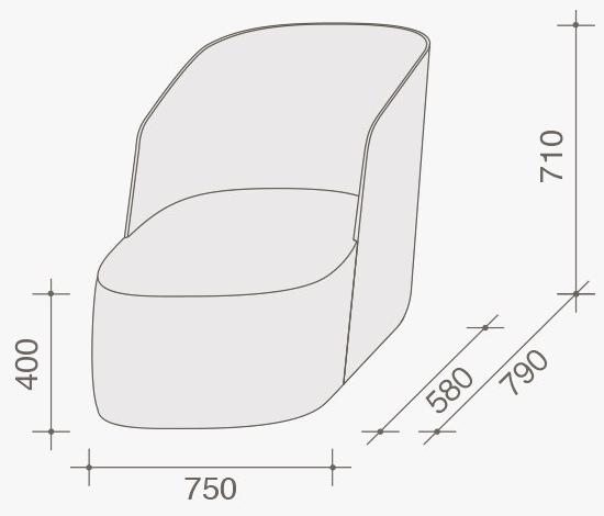 Lema Кресло с мягкой обивкой sun-id-1419283 - Вид №4