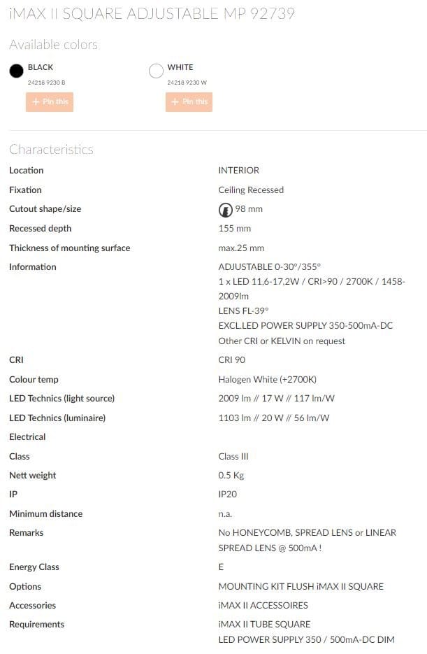 Квадратный светодиодный светильник Deltalight iMAX ARCH-00040447 - Вид №18