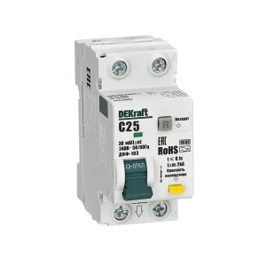 Дифференциальный автомат DEKraft ДИФ-103 для комплексной защиты электросети 89380943