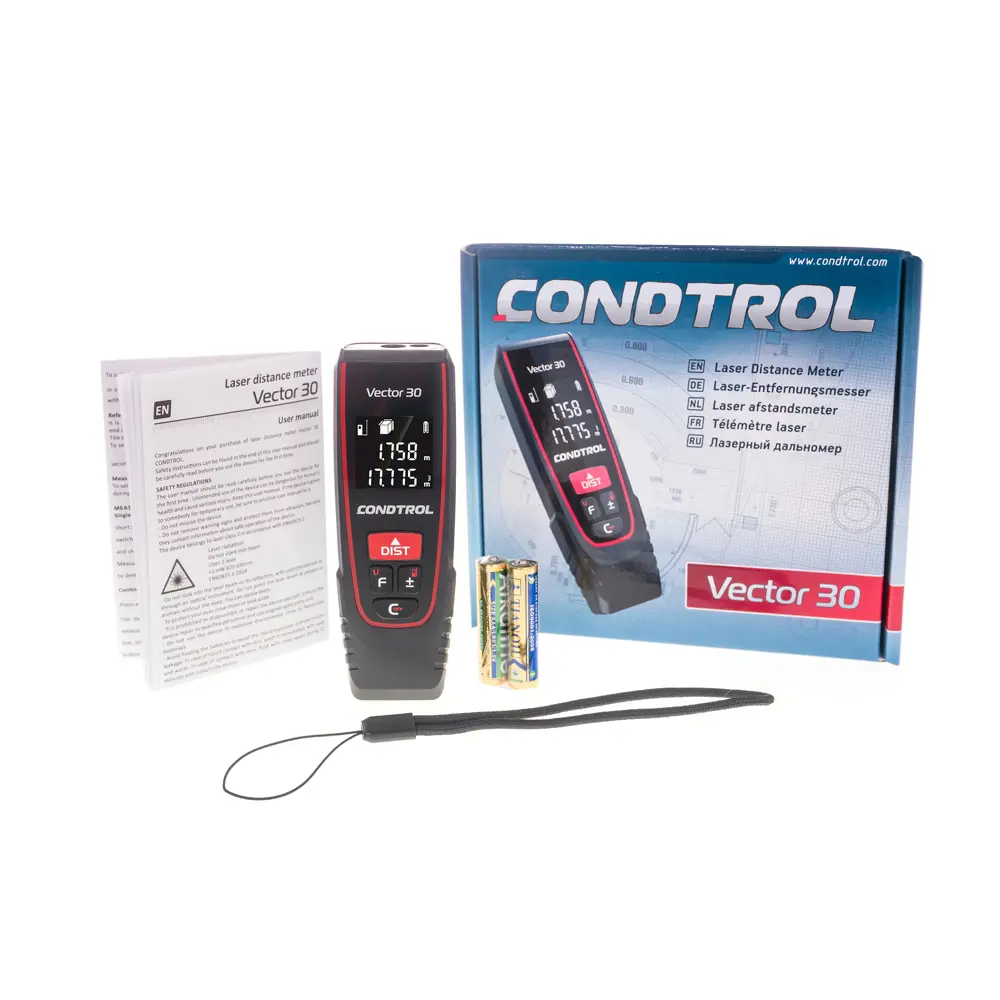Дальномер лазерный Condtrol Vector 30 до 30 м STLM-2110300 - Вид №4