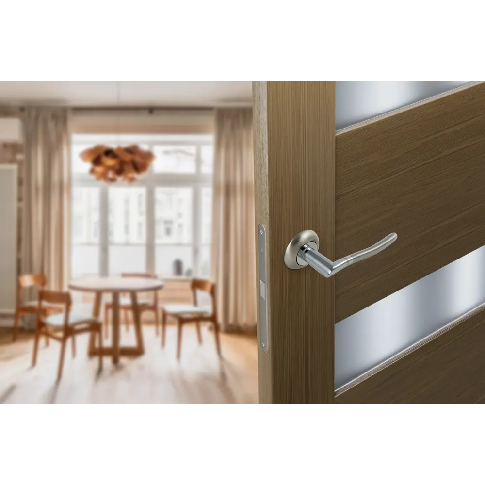 Дверные ручки Edson EDS-6H-R1 в стильном никелевом исполнении 85168523 STLM-0059337 - Вид №9