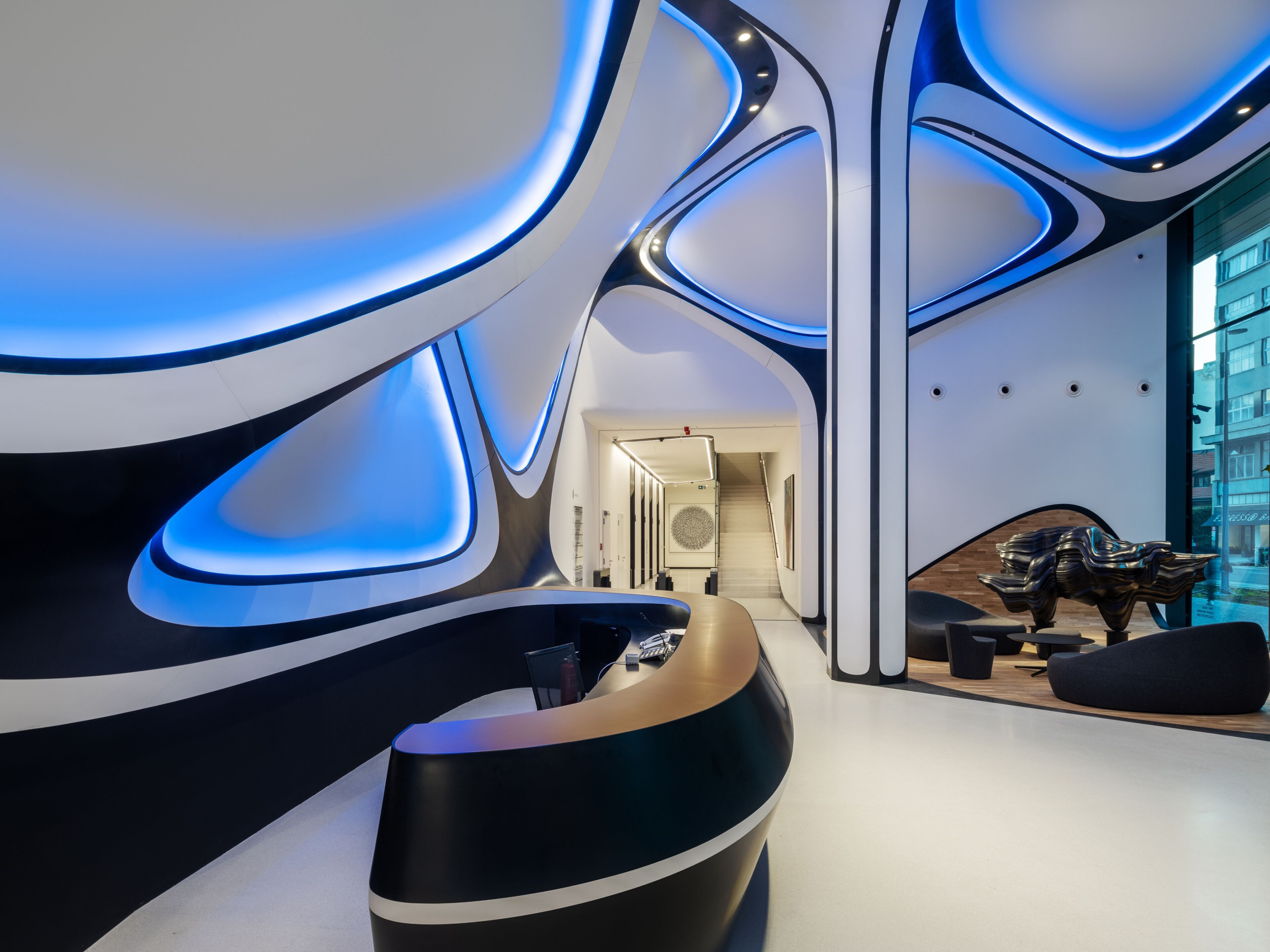 Внутренняя отделка Corian® AMOSDESIGN MASARYČKA LOBBY ARCH-00126954