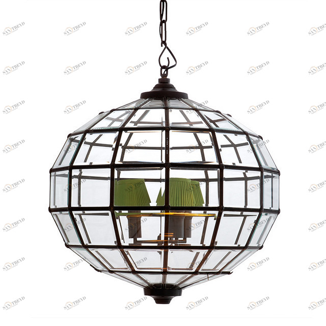 Фонарь Luna L от Eichholtz 107590 EICHHOLTZ ДИЗАЙНЕРСКИЕ, EICHHOLTZ 060653 Зеленый;коричневый;прозрачный 