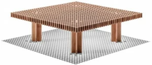 Poltrona Frau Квадратный журнальный столик из массива дерева La collezione - tavoli e sedie