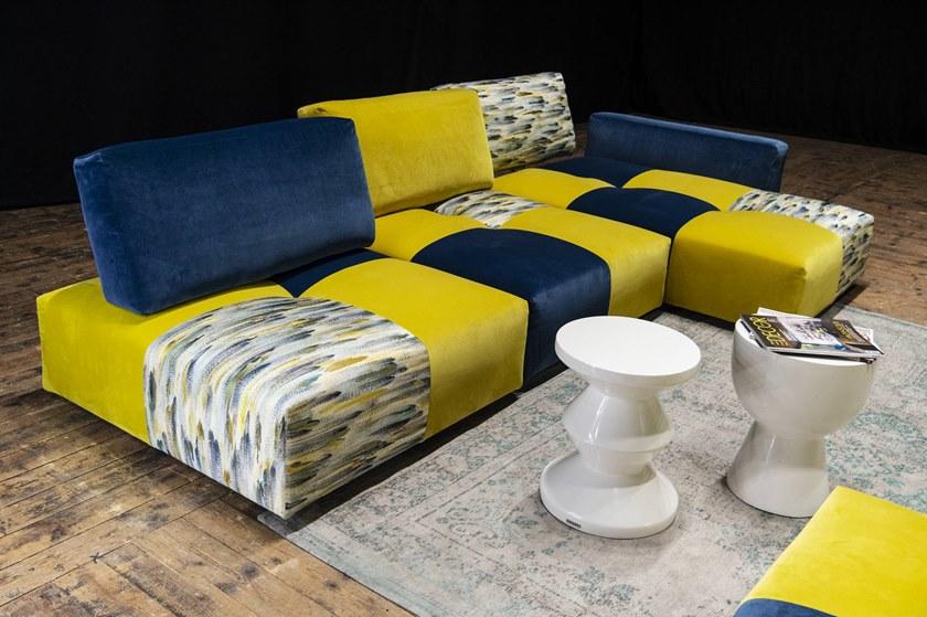 Gobbo Salotti Модульный диван со съемным чехлом из ткани с шезлонгом sun-id-1441829 - Вид №7