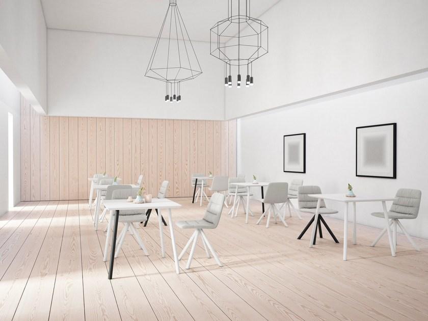 Viccarbe Квадратный стол в мдф Maarten Maa80_ - Вид №3