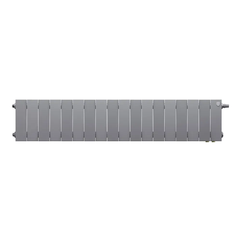 Радиатор секционный Royal Thermo PianoForte VDR80 200/10 18 секций нижнее правое подключение биметалл серый 89408794 STLM-2110632 