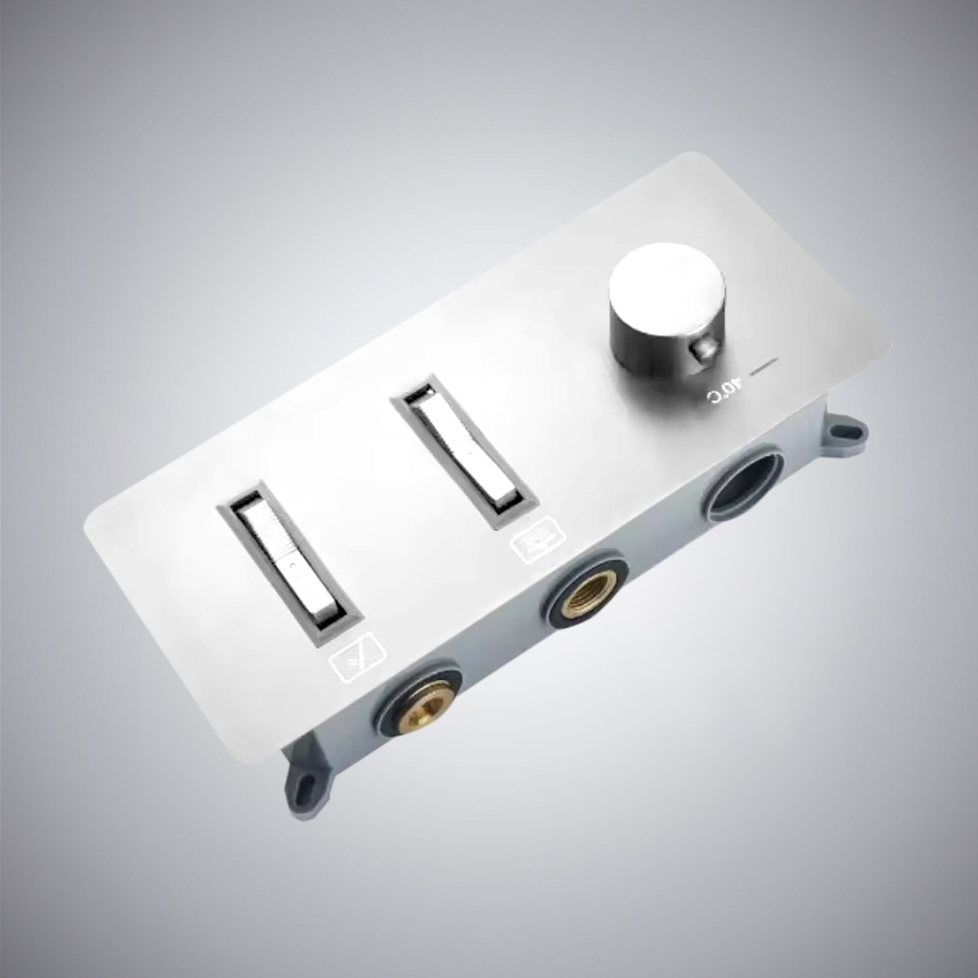 Термостатический смеситель для душа с 3 отверстиями и переключателем Fontana Showers GRUMO ARCH-00150638 - Вид №1