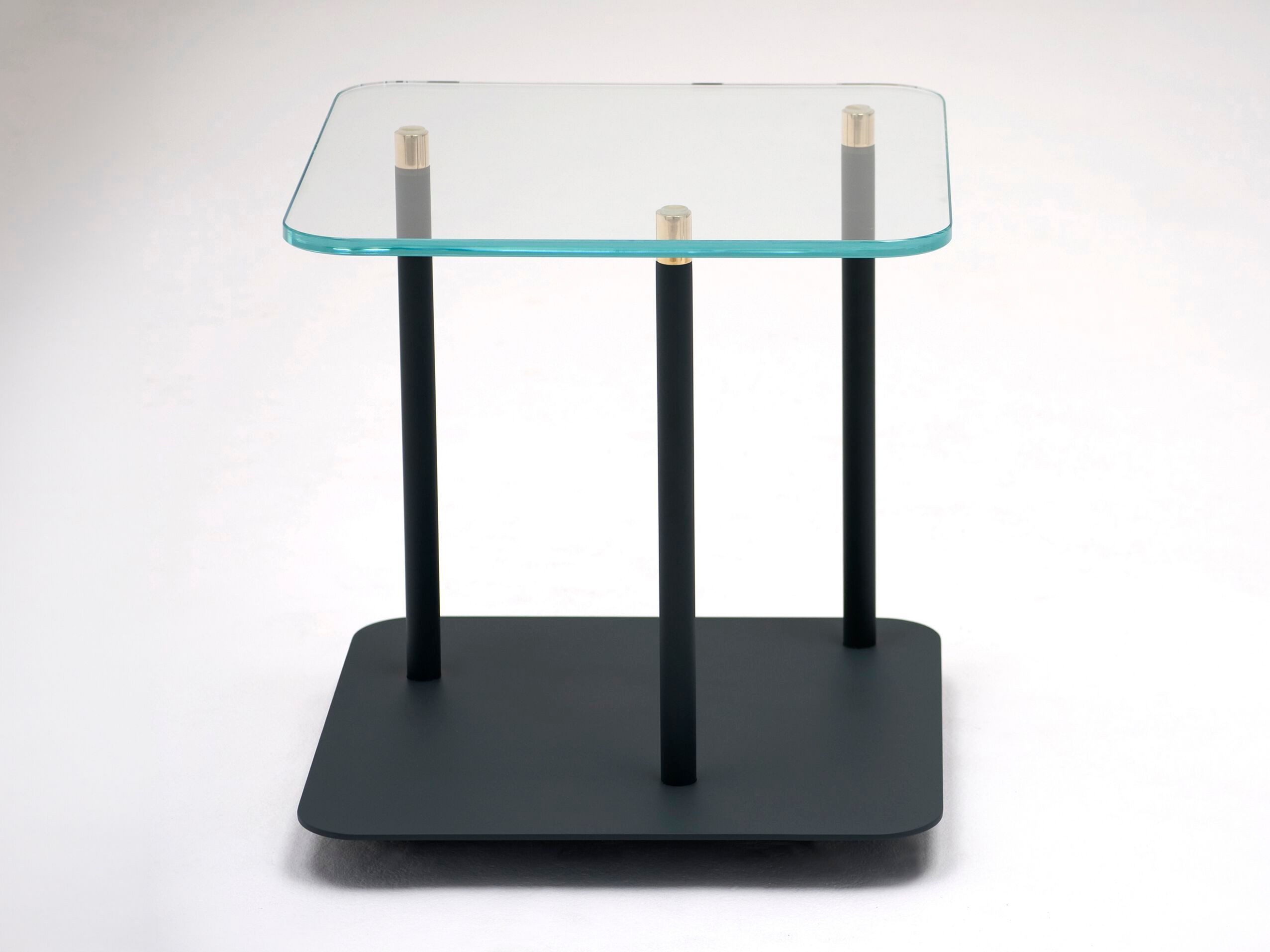 Высокий квадратный стол из стали и стекла Phase Design Points of Interest ARCH-00007216