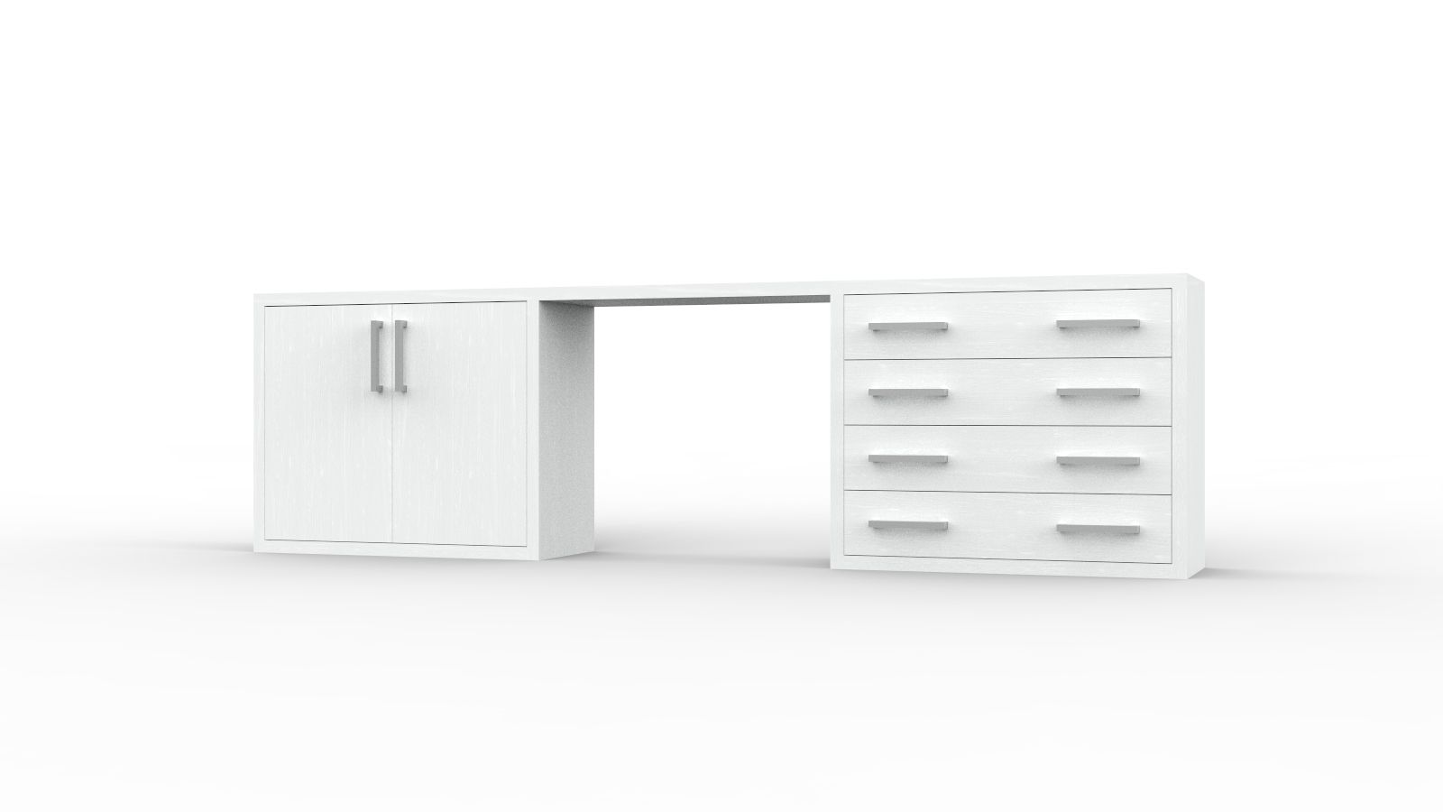 Прямоугольный стол с ящиками для контракта Mobilspazio Zeus ARCH-00077647 - Вид №1