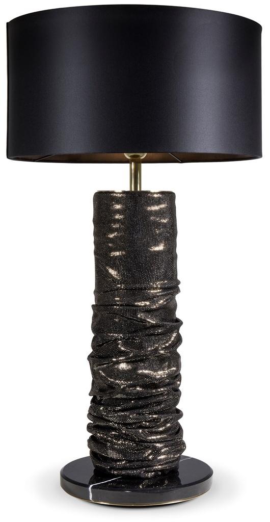 KOKET Настольная лампа с прямым и отраженным светом из кожи sun-id-1513900 - Вид №1