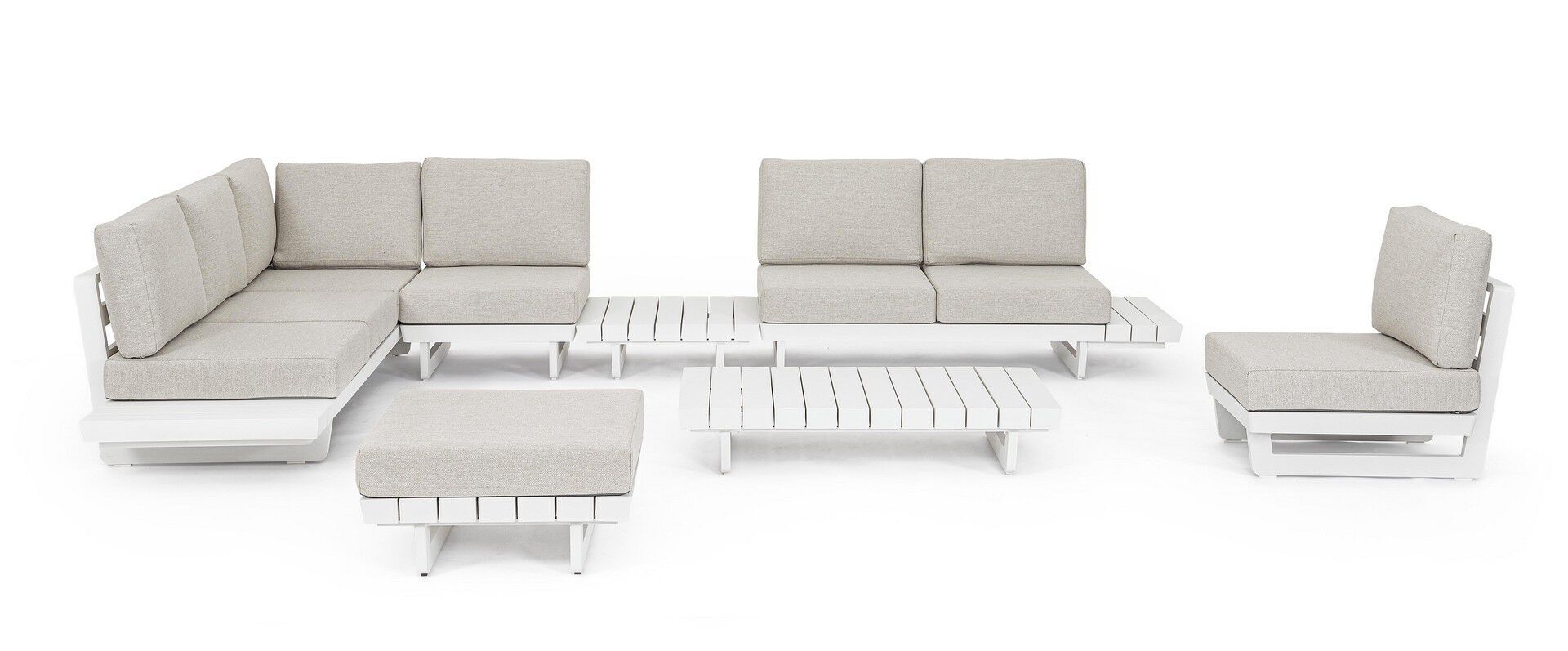 Угловой садовый диван из ткани BIZZOTTO Infinity ARCH-00091397 - Вид №6