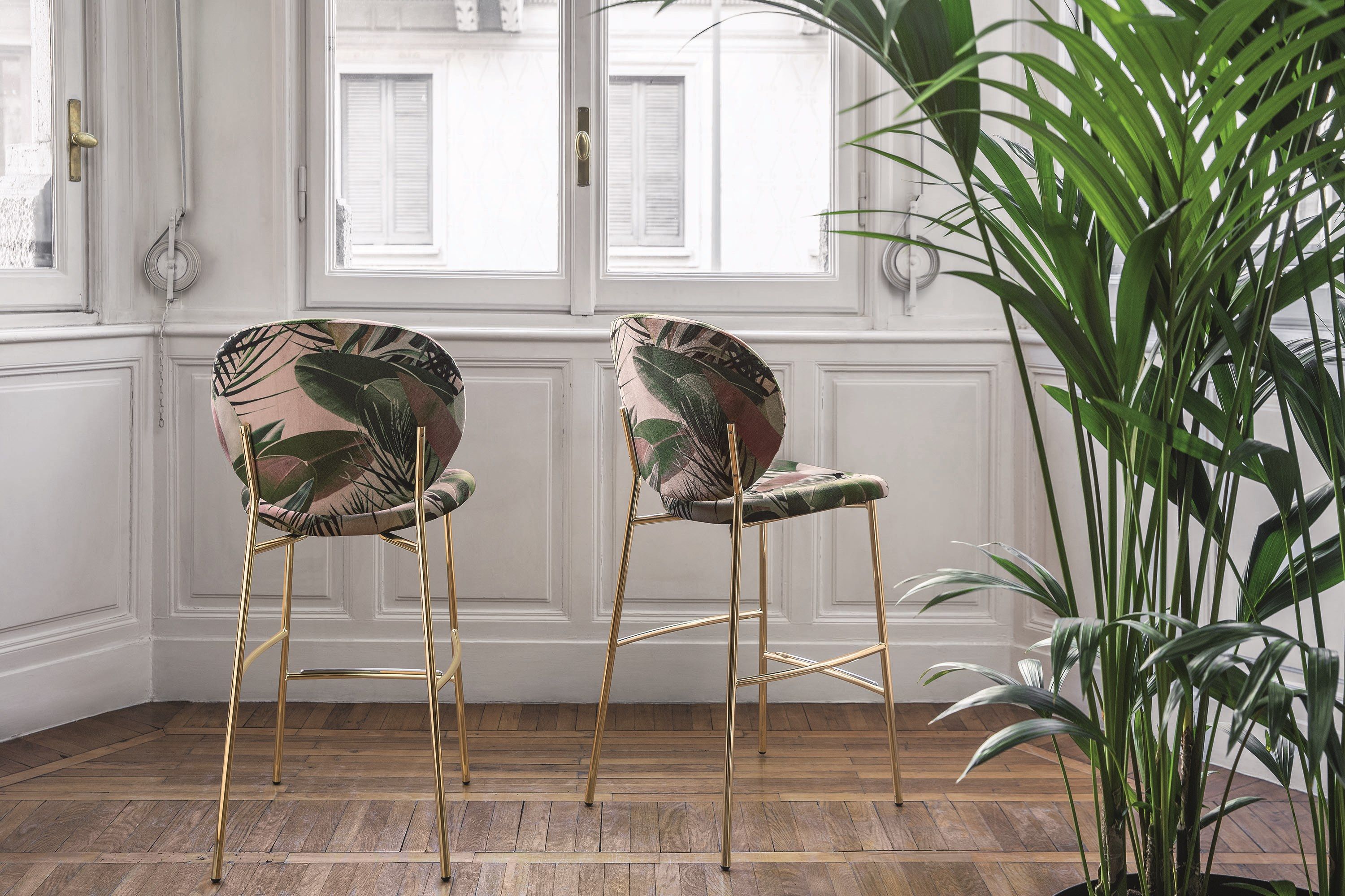 Тканевый стул с подставкой для ног Calligaris Ines ARCH-00077628 - Вид №1