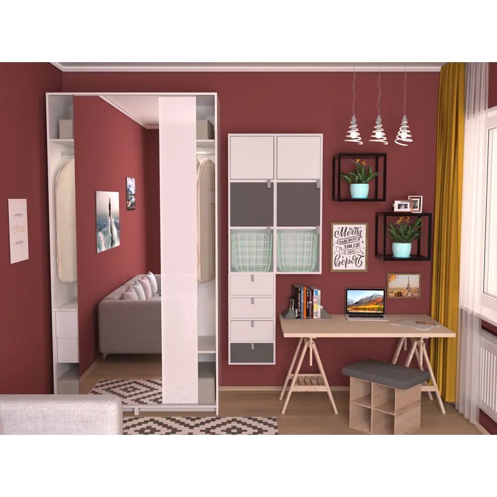 Santreyd Горшок «Манго» бирюзовый бетонный с фактурной поверхностью 82113271 STLM-0019379 - Вид №4