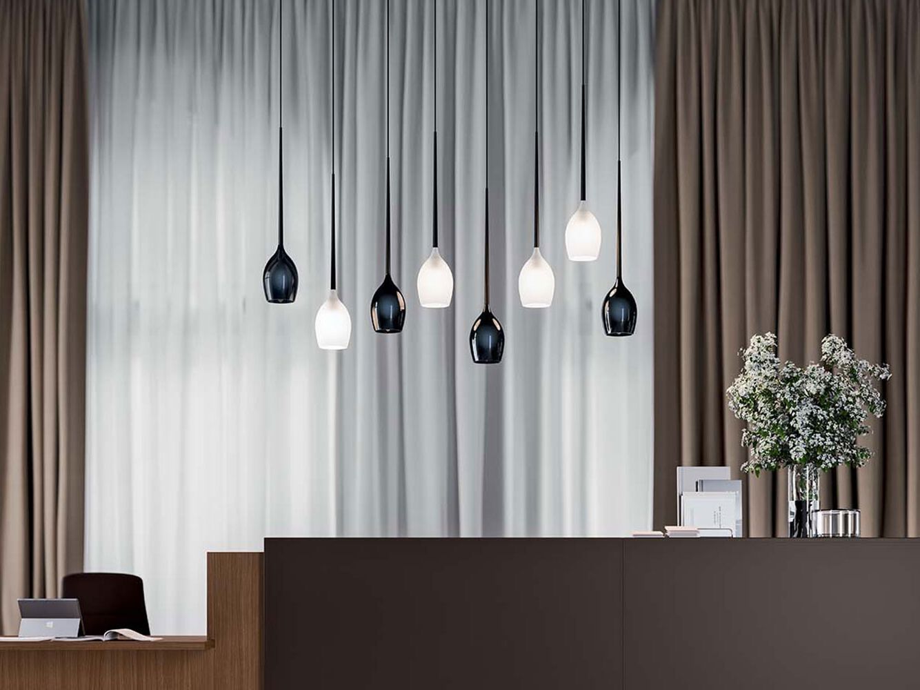 Подвесной светильник из дутого стекла Quadrifoglio Group Design Lighting ARCH-00131363