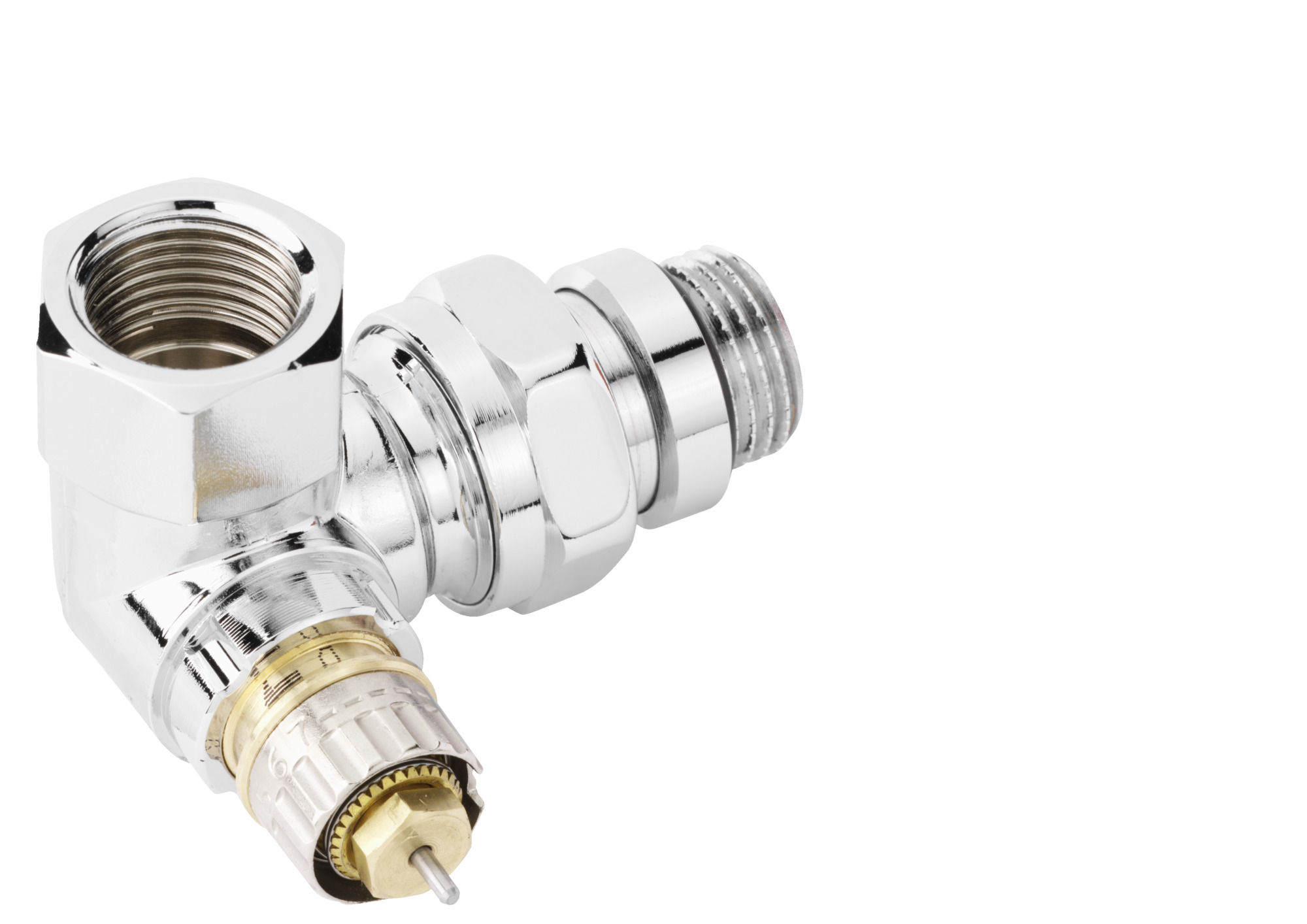 Danfoss Клапан RTR-N/RA-N для двухтрубной системы отопления Клапан термост. RA N углов хром правый 013G4239  - Вид №17
