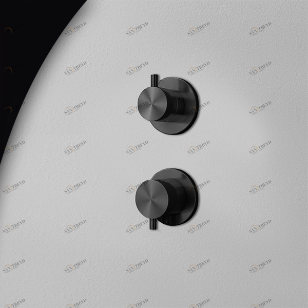 Смеситель для душа карбон Hiro Radomonte HIR9C