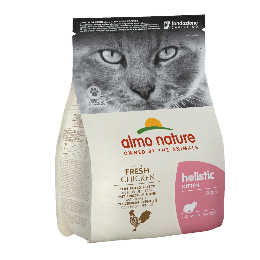 ПР0059752 Корм для котят Holistic курица с коричневым рисом сух. 2кг Almo Nature 