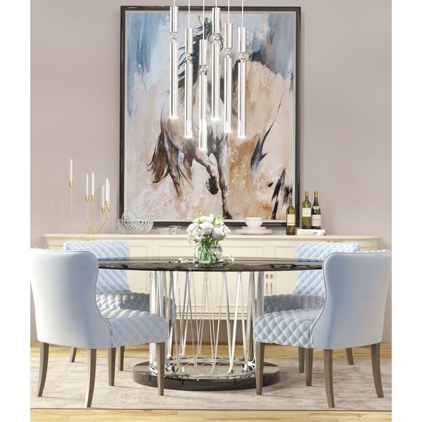 Стул обеденный мягкий серый с ушами Agra UNICO  248867 Зеленый  - Вид №2