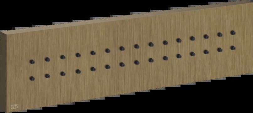 Корпус реактивного двигателя 32975 713 Gessi Inverso СТАРИННАЯ ЛАТУНЬ