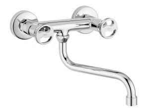 Хром латунь настенный кухонный кран