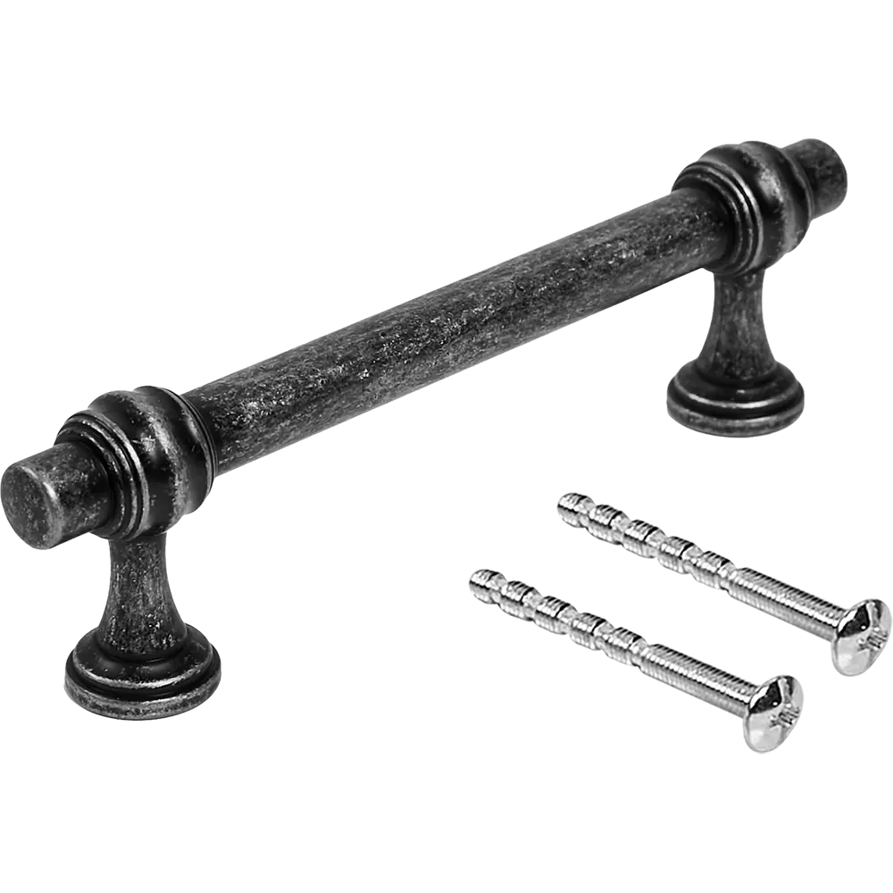 Мебельная ручка-рейлинг античное серебро 96 мм EDSON STLM-2179141 - Вид №2