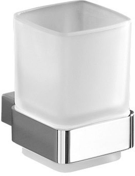 5410(13) Gedy G-Lounge, настенный стеклянный стакан, цвет хром