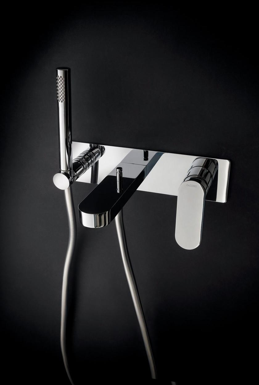 ZAZZERI Смеситель для ванны с ручным душем из латуни с тарелкой Trend x sun-id-1488064 - Вид №1