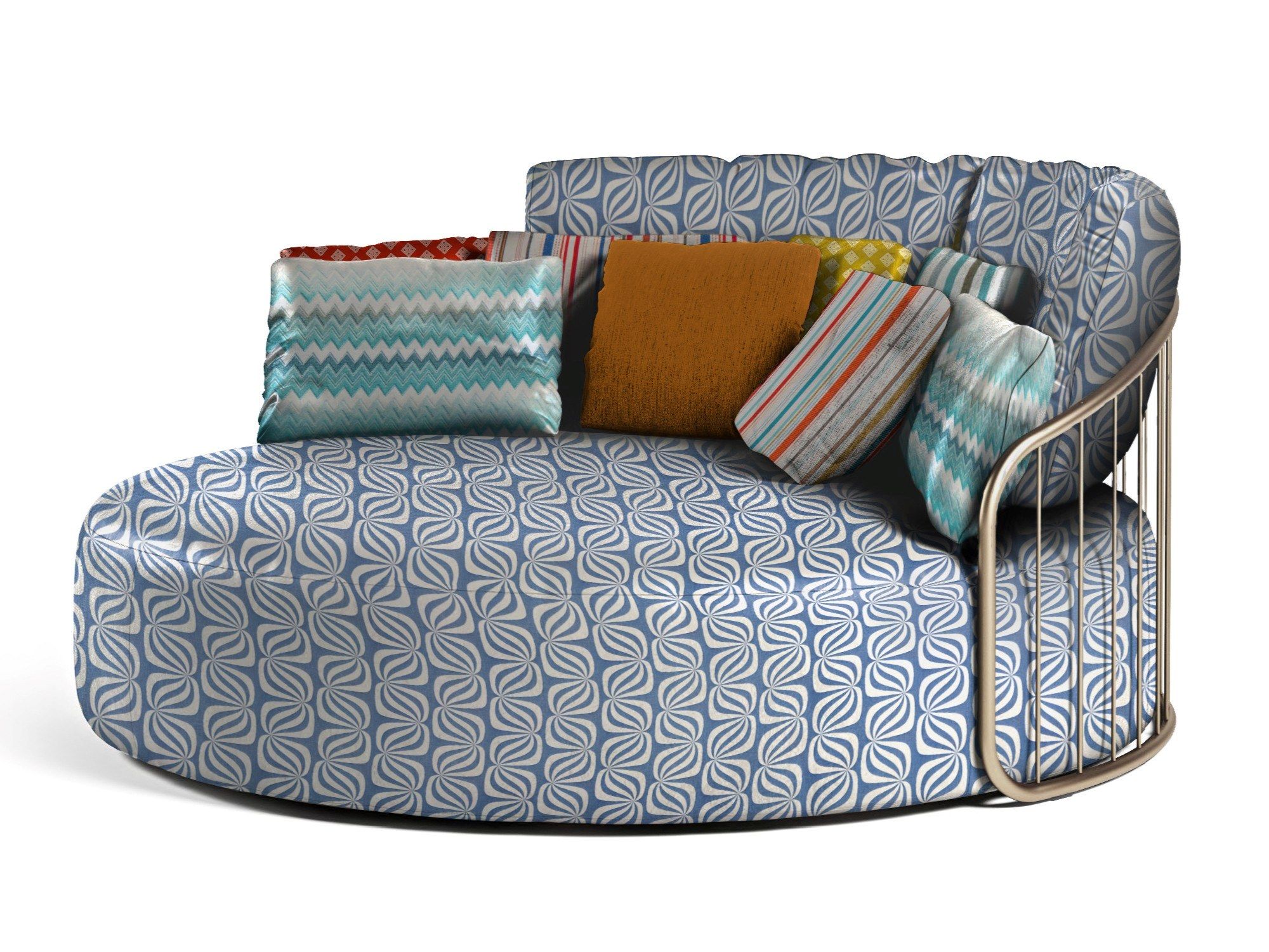 Кожаный изогнутый диван Formitalia Чарльстон ARCH-00002742 - Вид №1