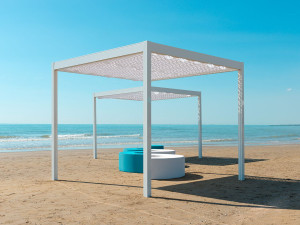 Алюминиевая беседка с раздвижной крышкой