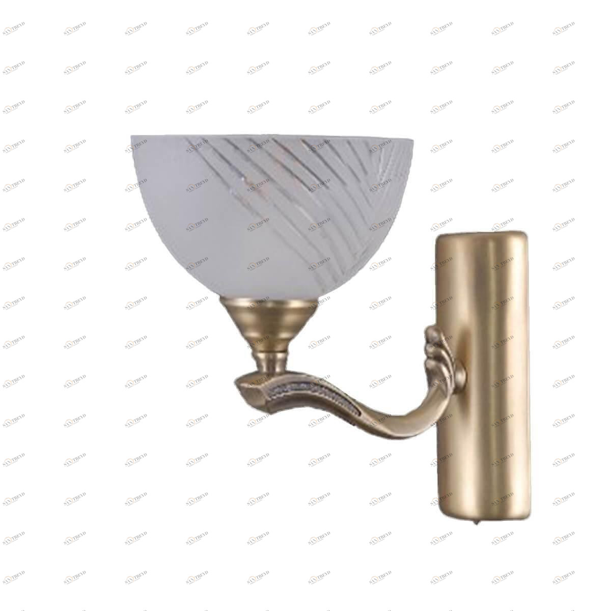 Бра со стеклянным плафоном белое "Афродита" 317024601 MW-LIGHT АФРОДИТА 00-3930258 Белый;золото 