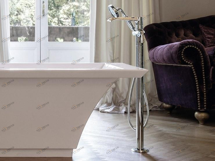 GRAFF Смеситель для ванны напольный с ручным душем Finezza 5187000/5187100