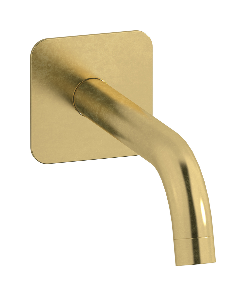 Настенный длинный излив. WE ARE IB id322on_22 Natural Brass Industria