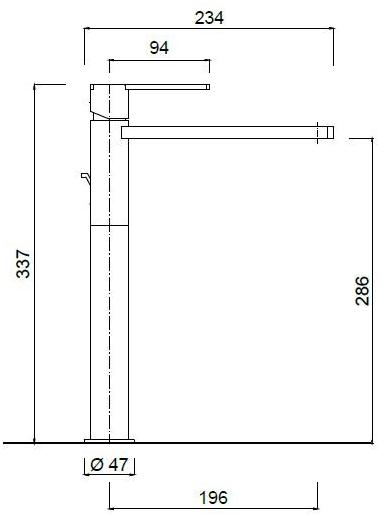 Rubinetteria Giulini Смеситель для раковины, однорычажный Surf F5839a - Вид №2
